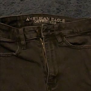 high waisted ripped jeans